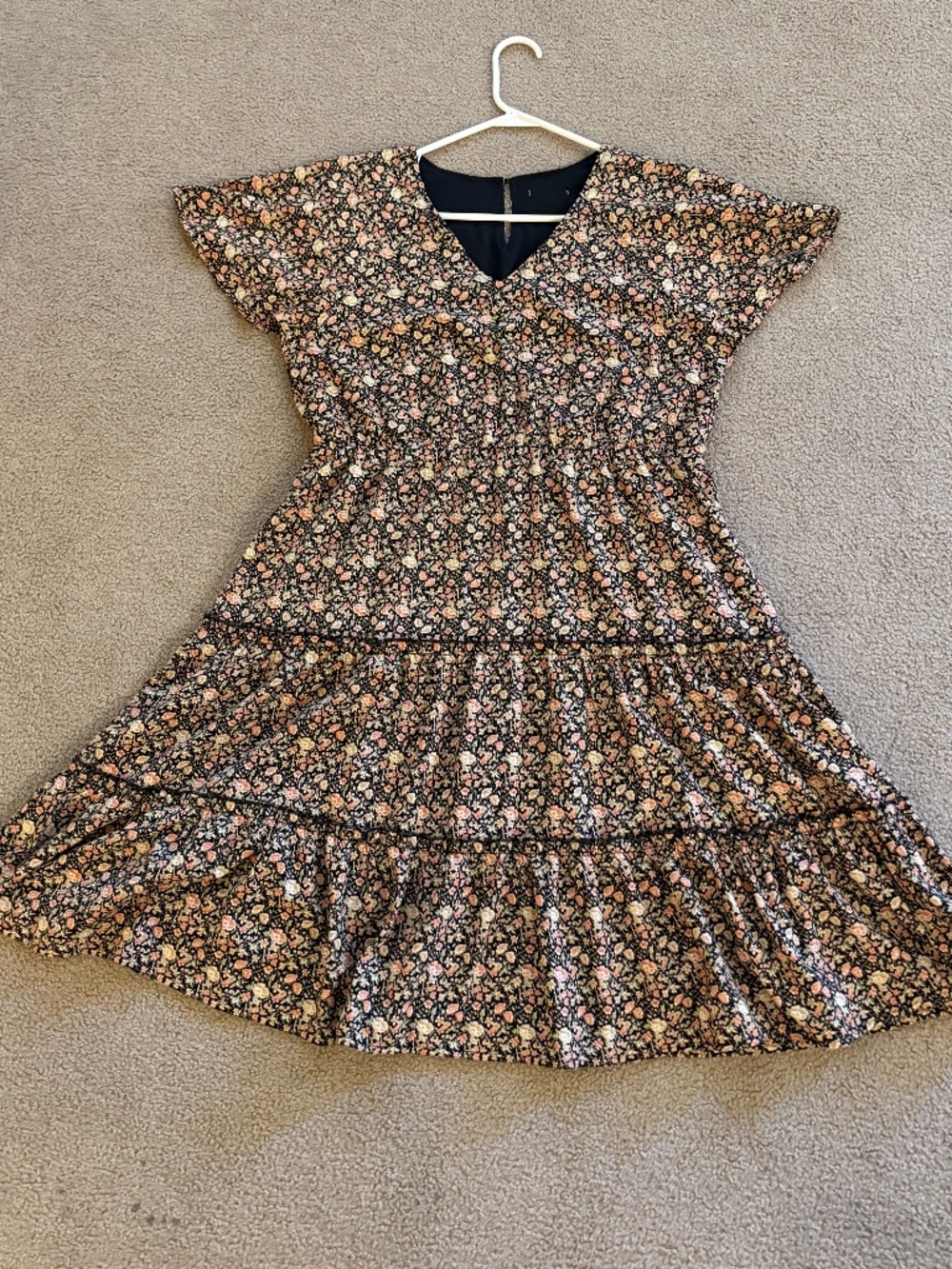 Floral print dress, size L